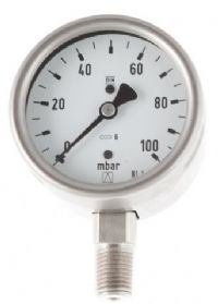 (091) 63mm Diameter Capsule Pressure Gauge